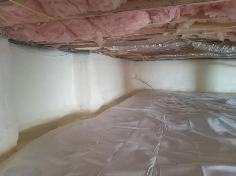 Crawl space encapsulation with closed-cell spray foam for Attic Insulation in Forest Hills